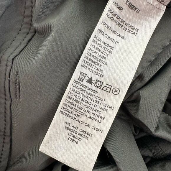 Eddie Bauer Adventurer 2.0 Gray Skort Women’s 6 Outdoor Hiking Utility - Picture 9 of 10